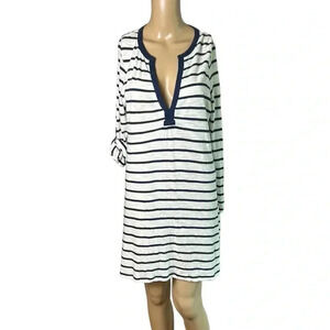Vineyard vines striped cotton dress,med ,coastal,cottagecore,coastal cowgirl,NWT